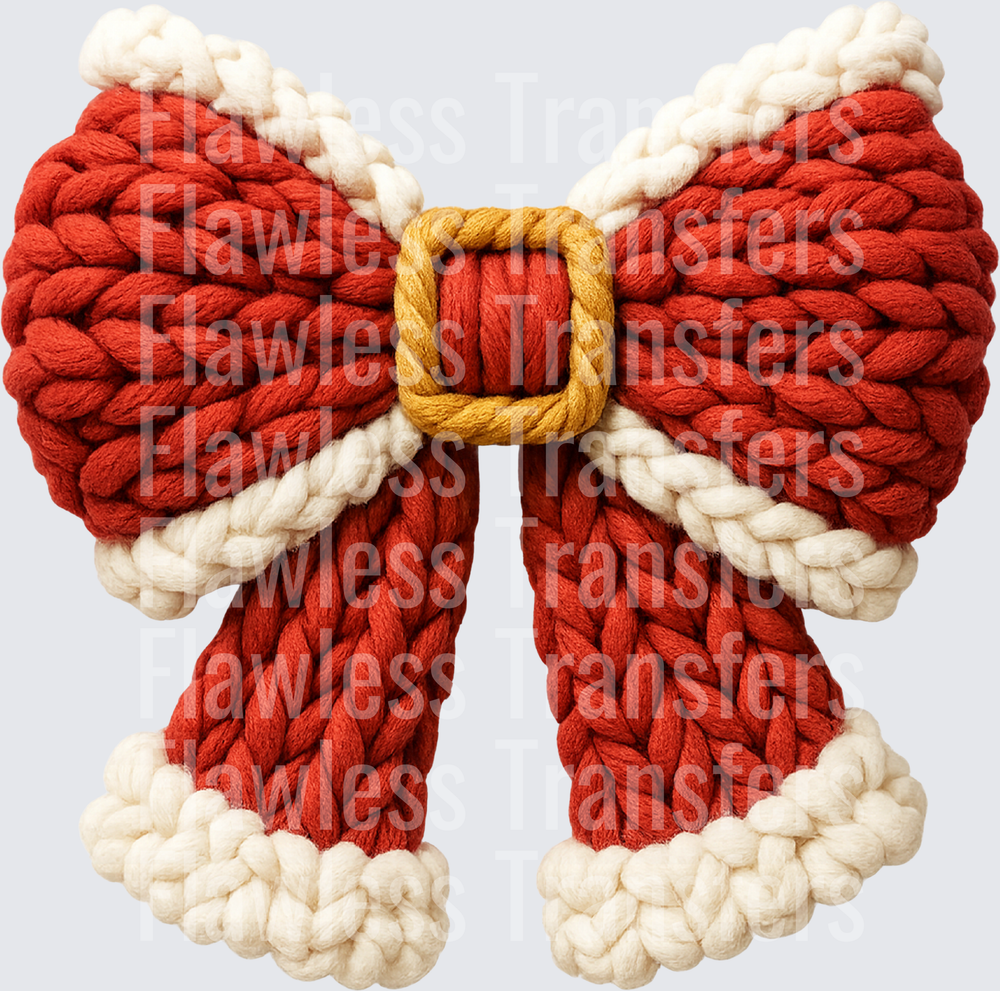 Santa Christmas Bow #1838