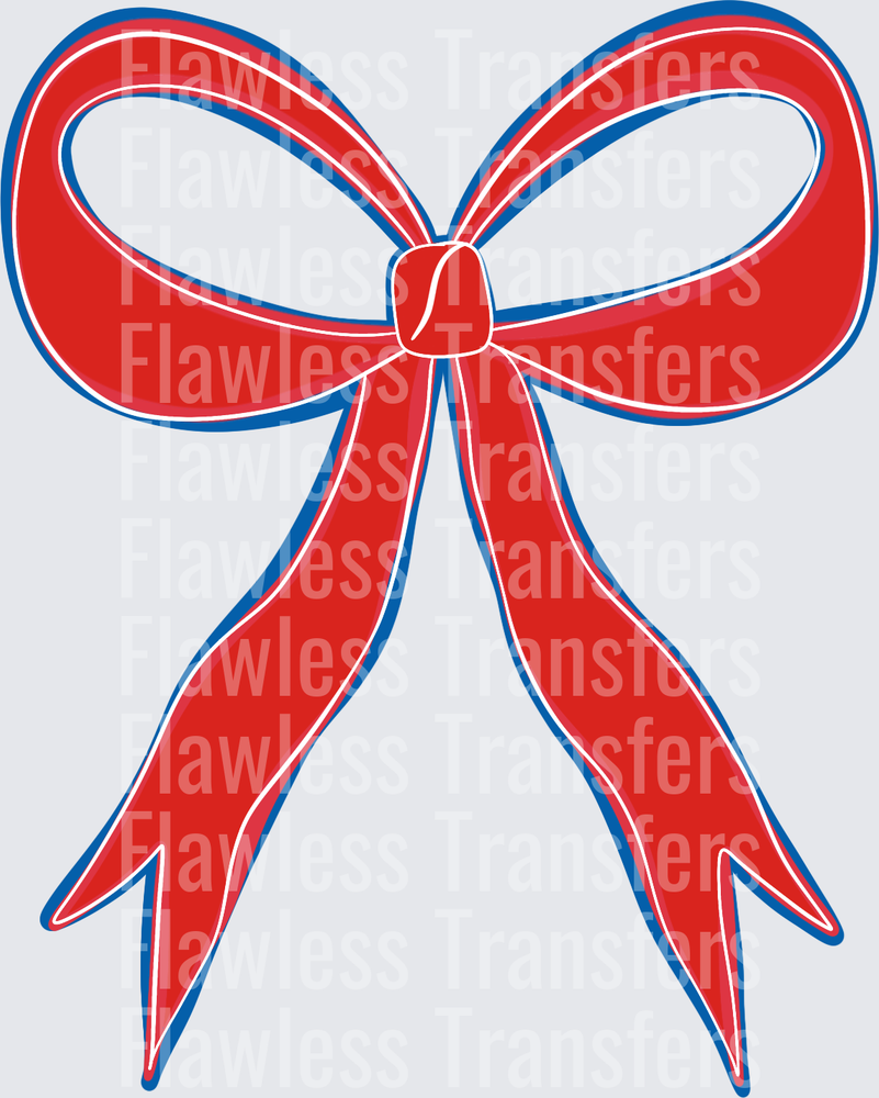 Bow Coquette Pocket Print #0031 DTF Transfer - Raw Image