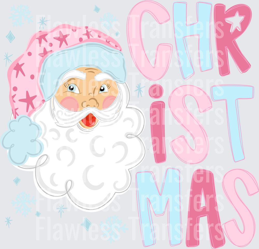 Christmas Doodle White Santa #1873