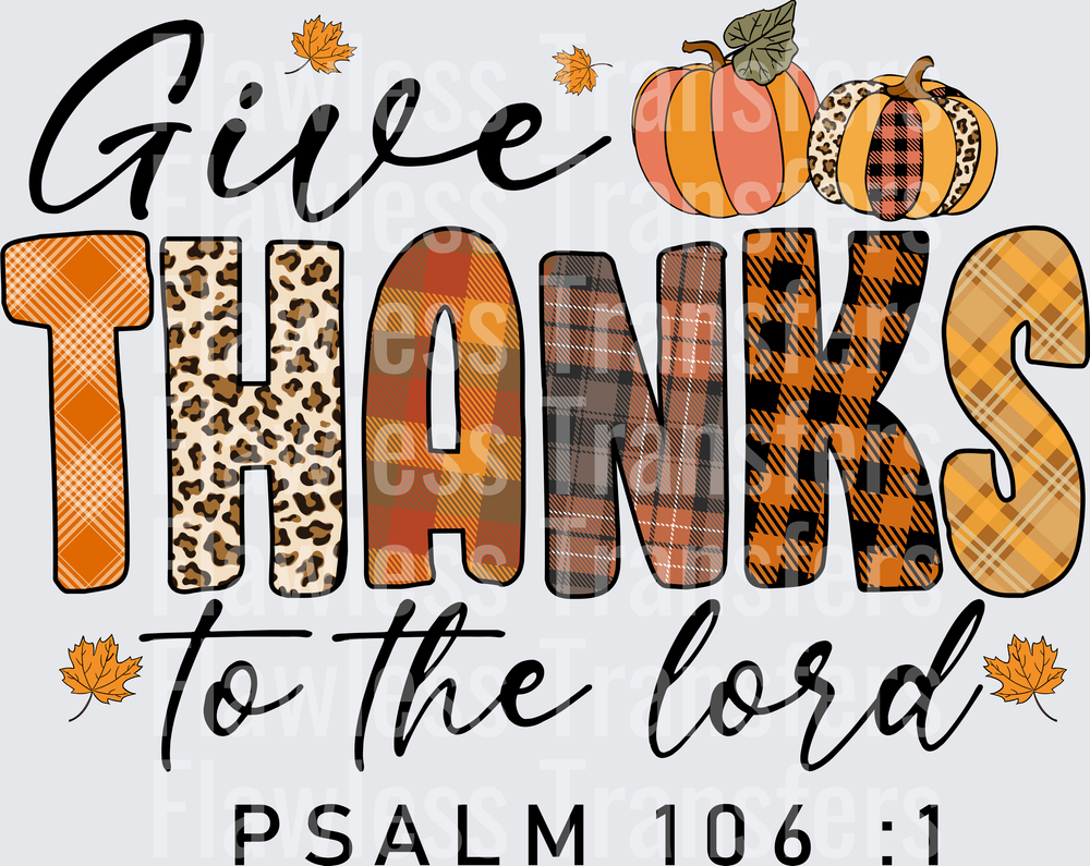 Give Thanks To The Lord #0282