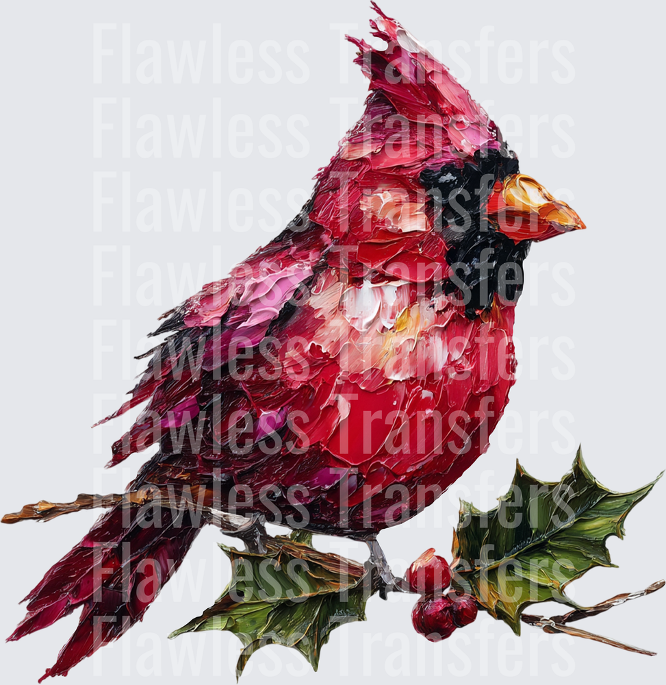 Hand Painted Christmas Cardinal #1846