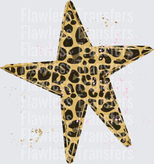 Leopard Print Star #4468