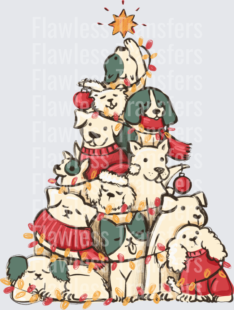 Dogs Christmas Tree #4124