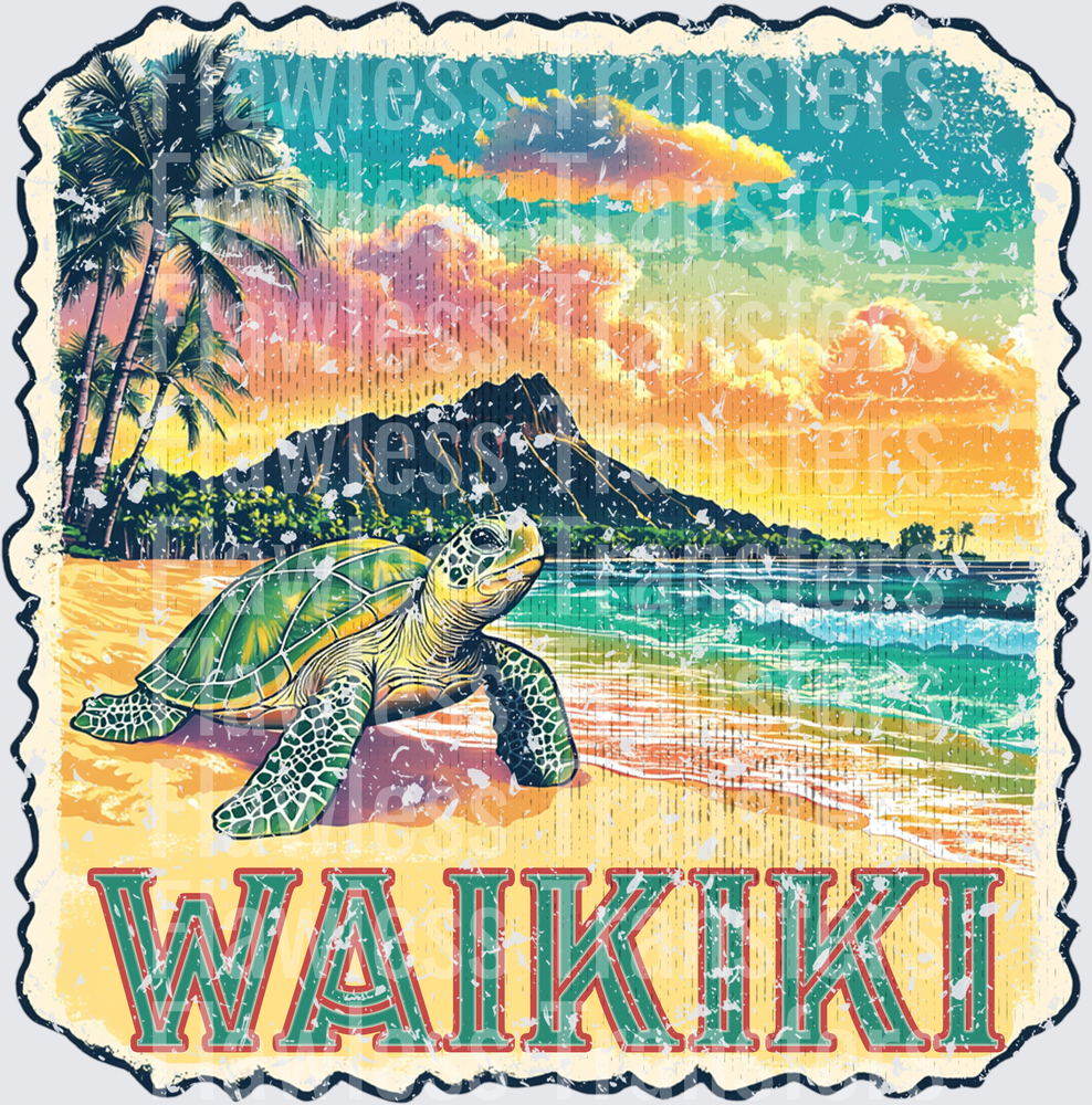 Waikiki Vintage Stamp #1057