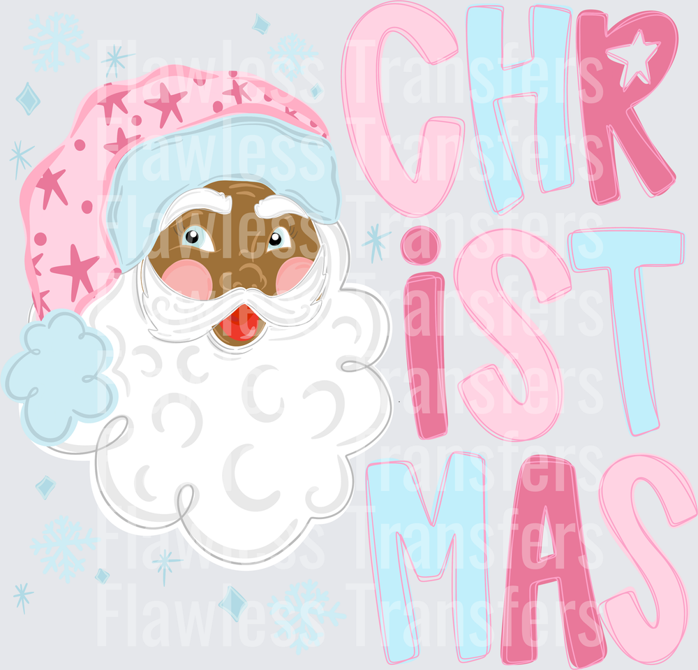 Christmas Doodle Black Santa #1872