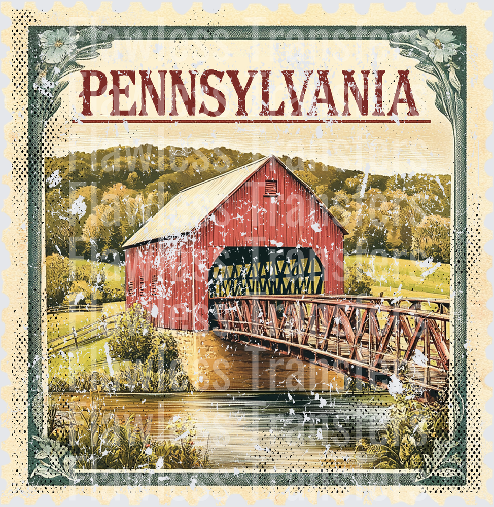 Pennsylvania Vintage Stamp #1005