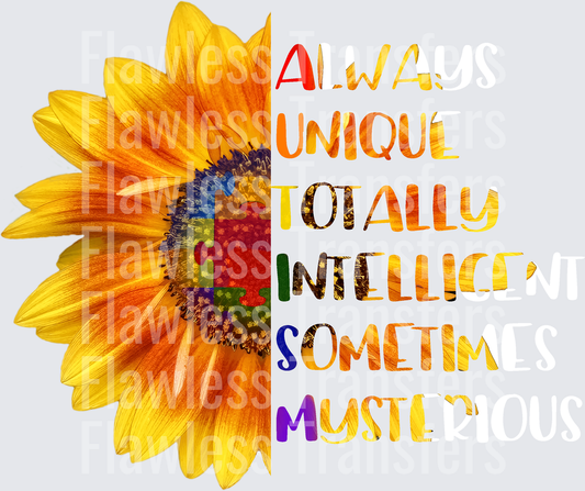 Autism Sunflower #4325