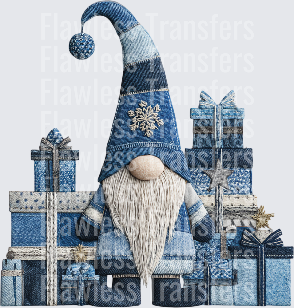 Denim Christmas Gnome #1786