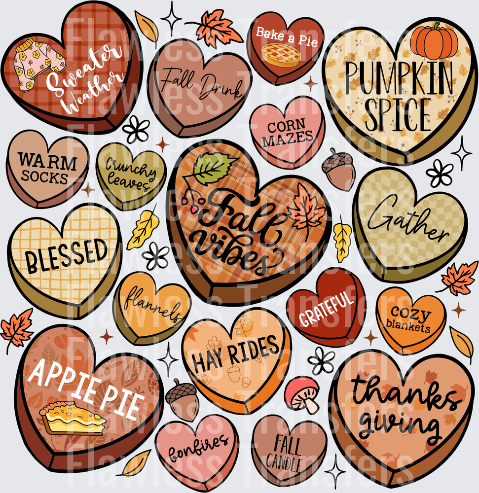 Fall Candy Hearts #0042