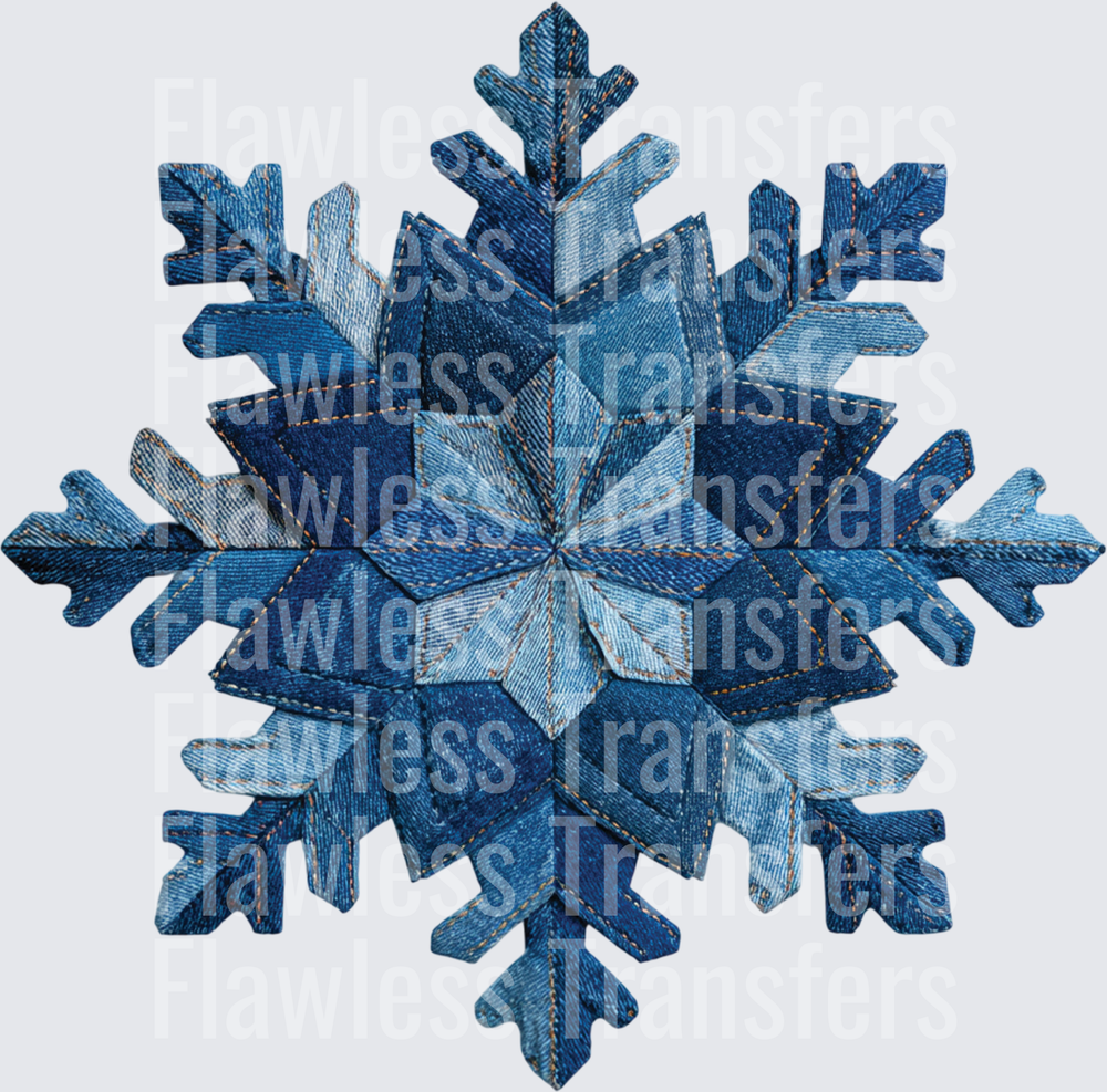Denim Snowflake #1801