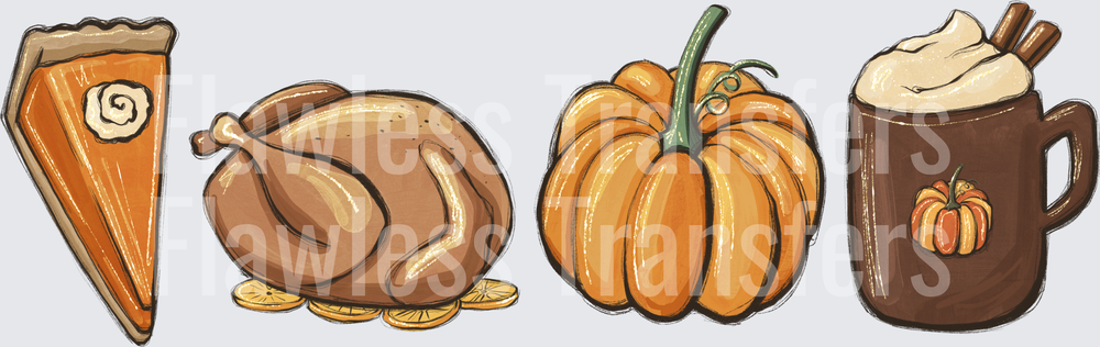 Thanksgiving Food Pumpkin #0036
