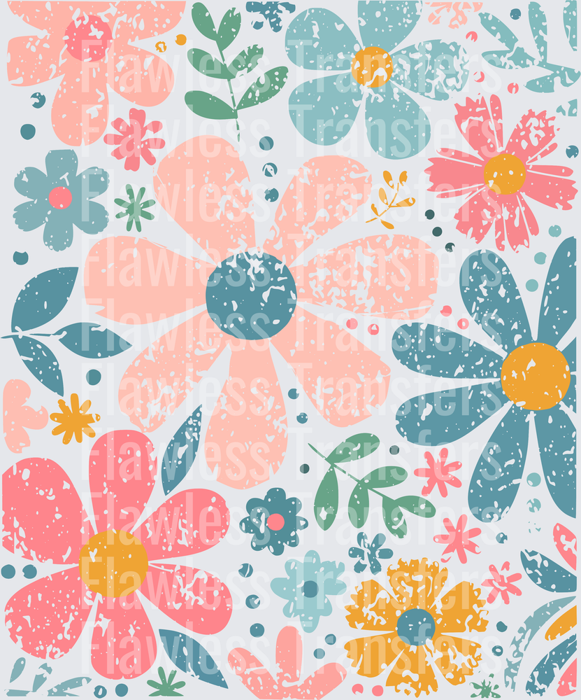 Distressed Florals #4570