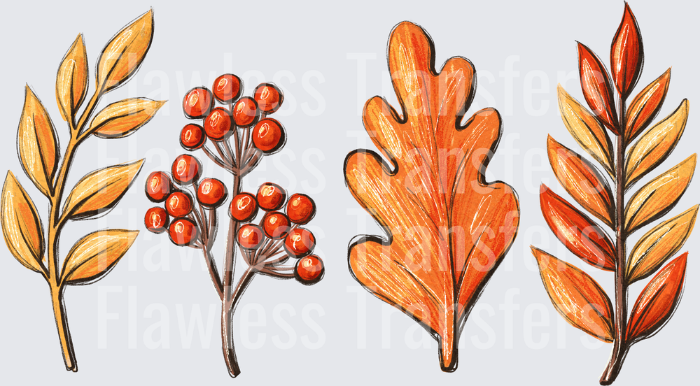 Fall Florals Leaves #0017