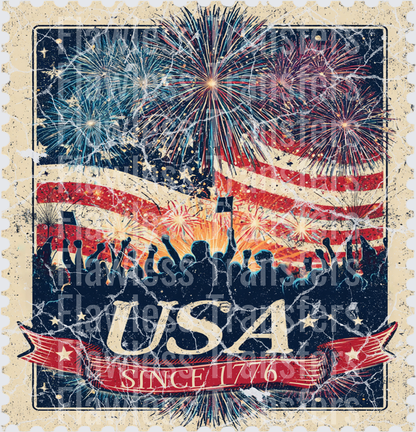 Since 1766 Vintage Stamp #0077 DTF Transfer - Raw Image