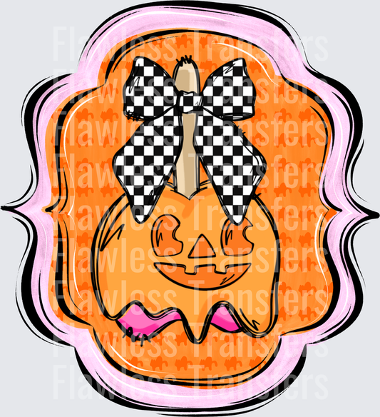 Jack O Lantern Candy Apple In Frame #0789