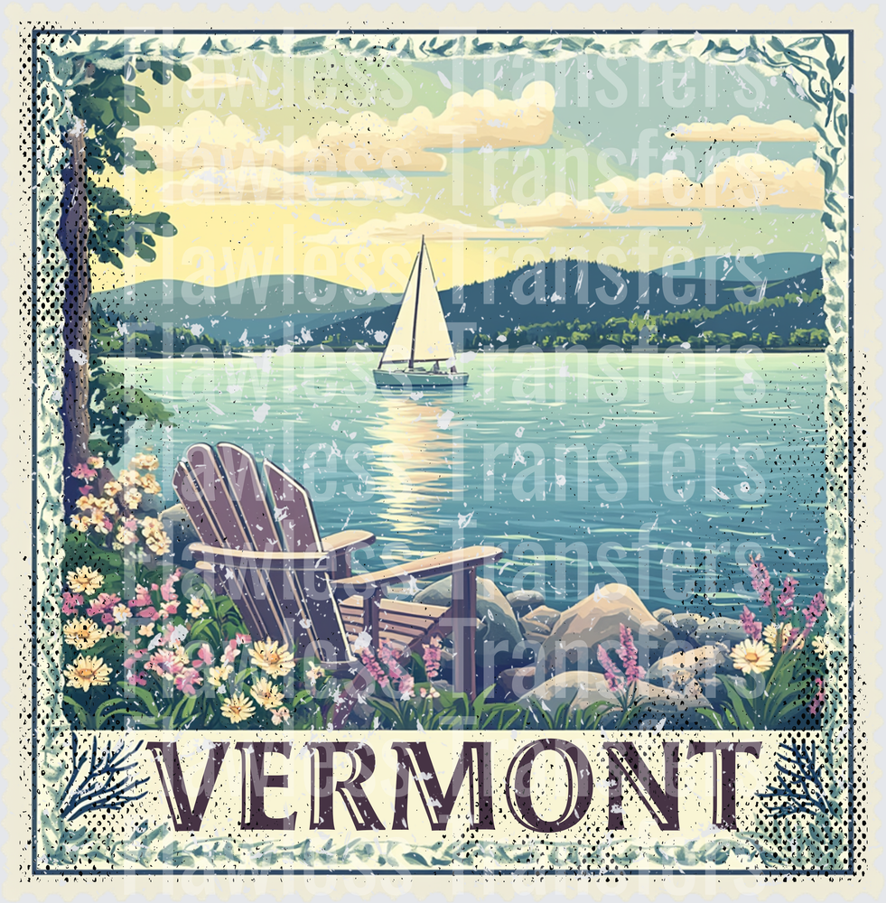 Vermont Vintage Stamp #1044