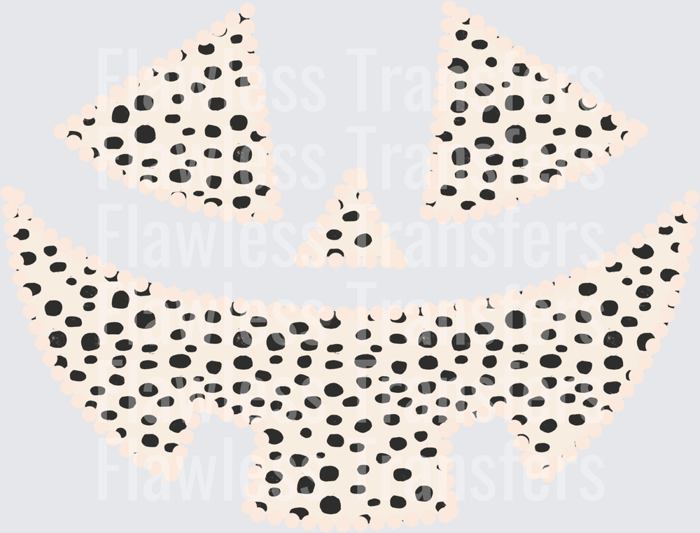 Dalmatian Dot Pumpkin Face #0551