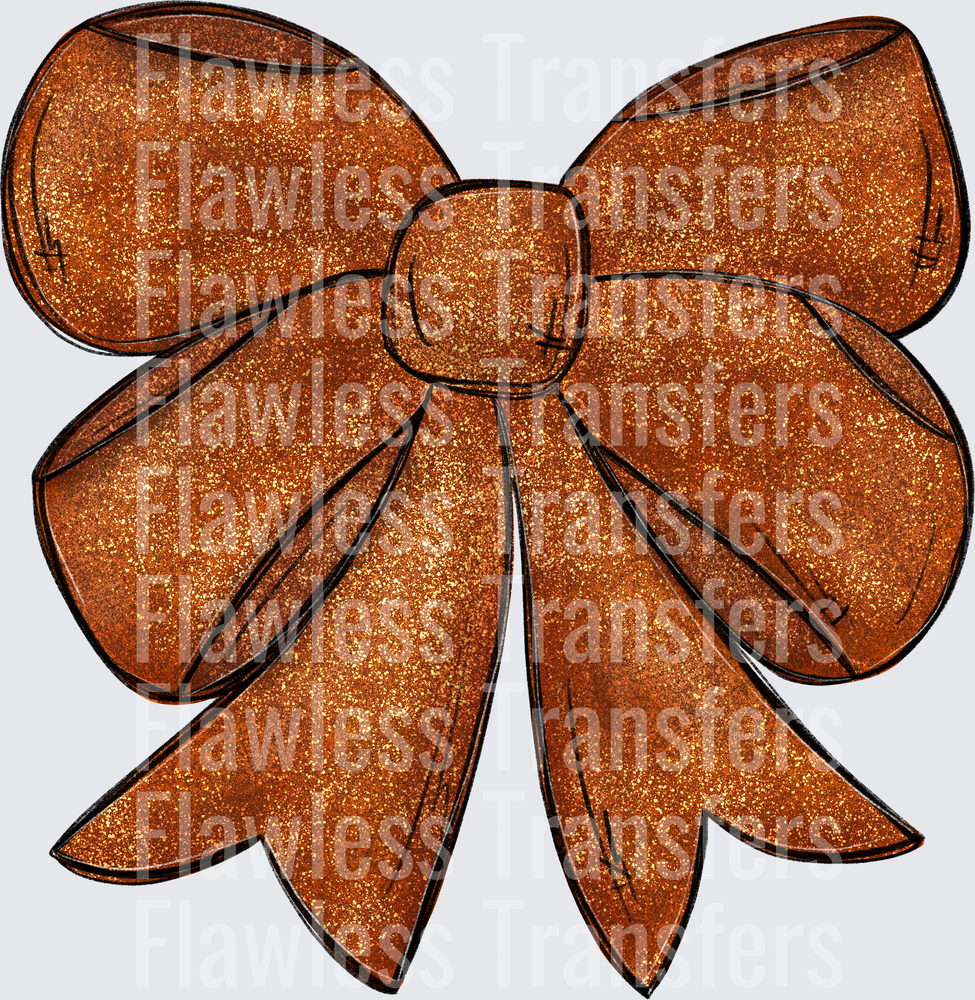 Burnt Orange Bow #4657
