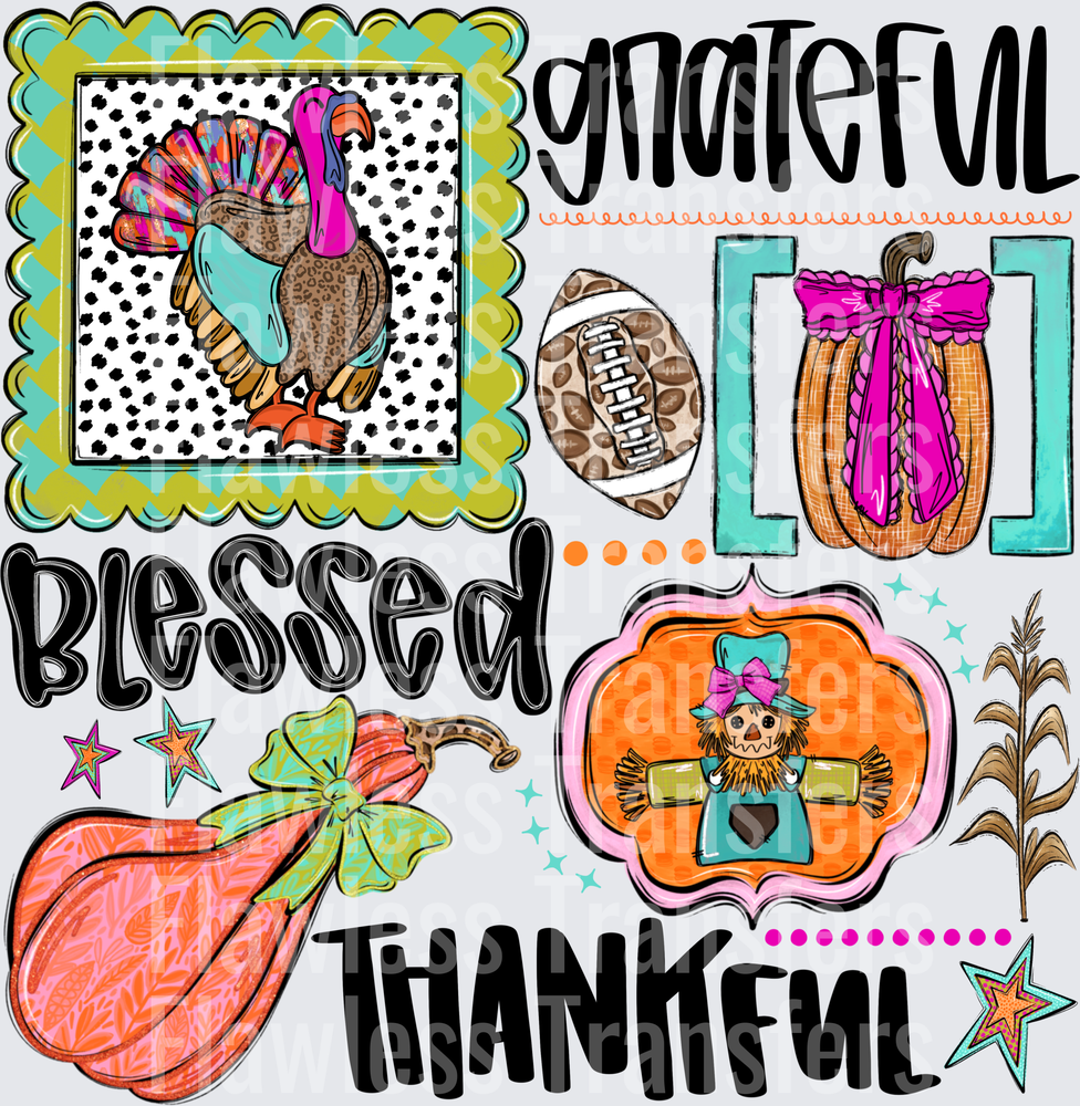 Grateful Thankful Blessed Collage #0292