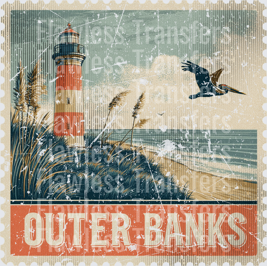 Outer Banks Vintage Stamp #1070