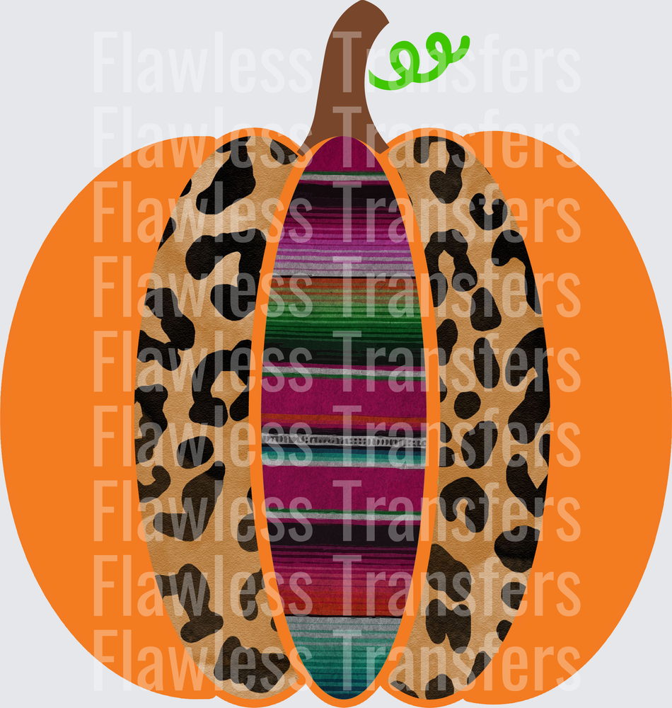 Leopard Serape Pumpkin #0388