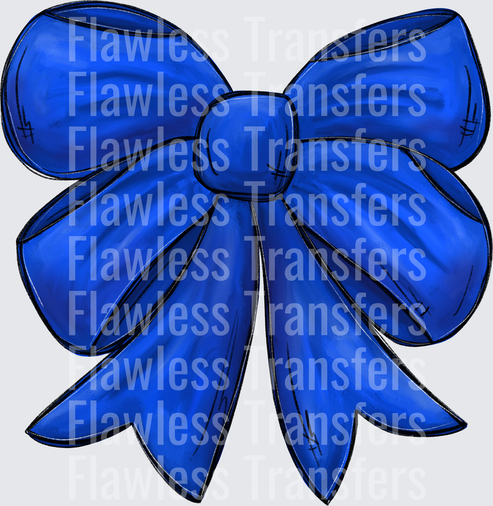 Royal Blue Bow #4684