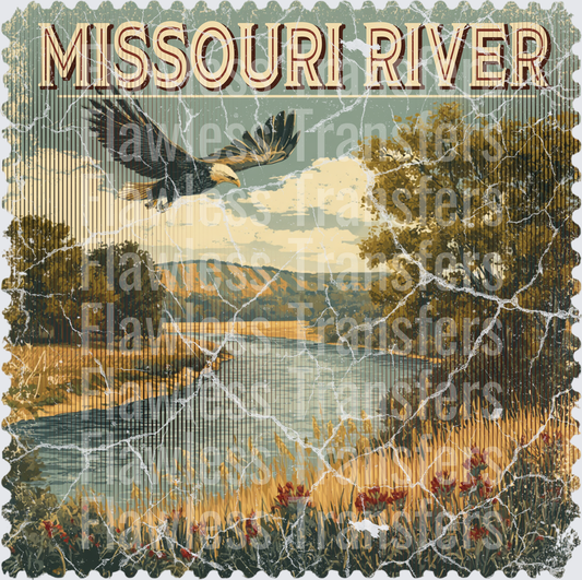 Missouri River Vintage Stamp #1190