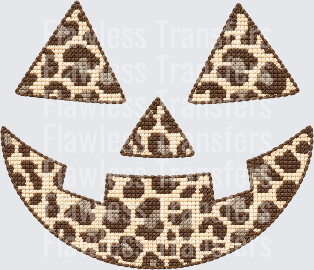 Leopard Pumpkin Faux Stitch #0868