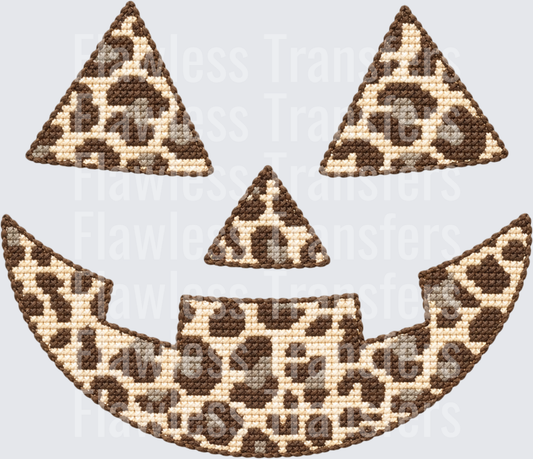 Leopard Pumpkin Faux Stitch #0868