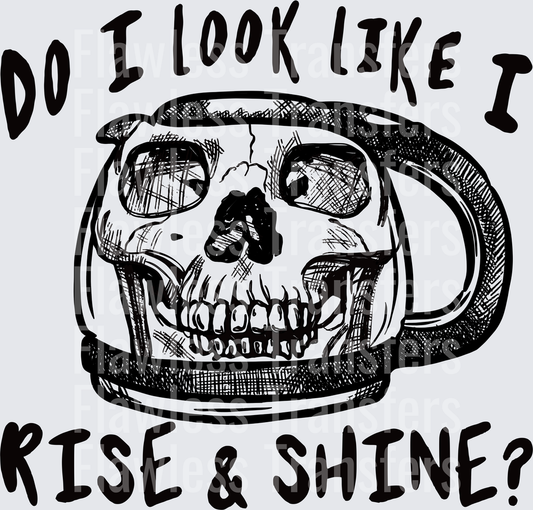Do I Look Like I Rise And Shine Clean #4866