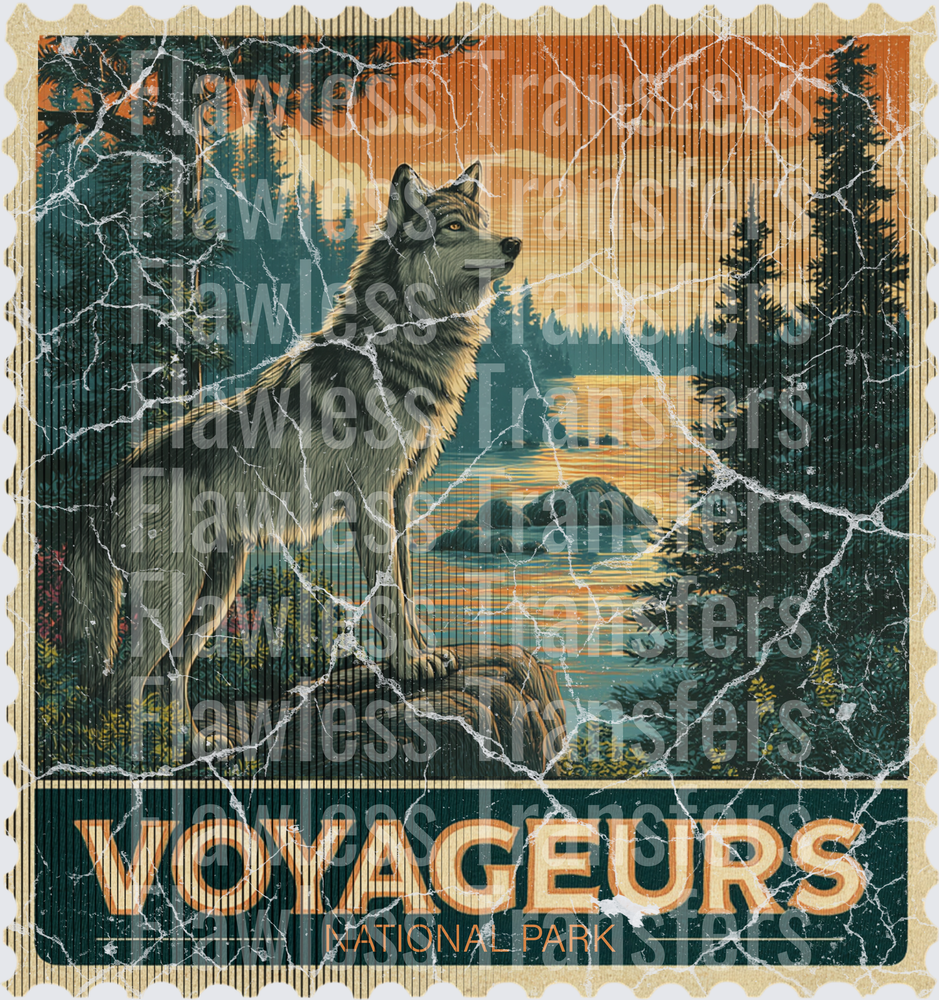 Voyageurs Vintage Stamp #1203