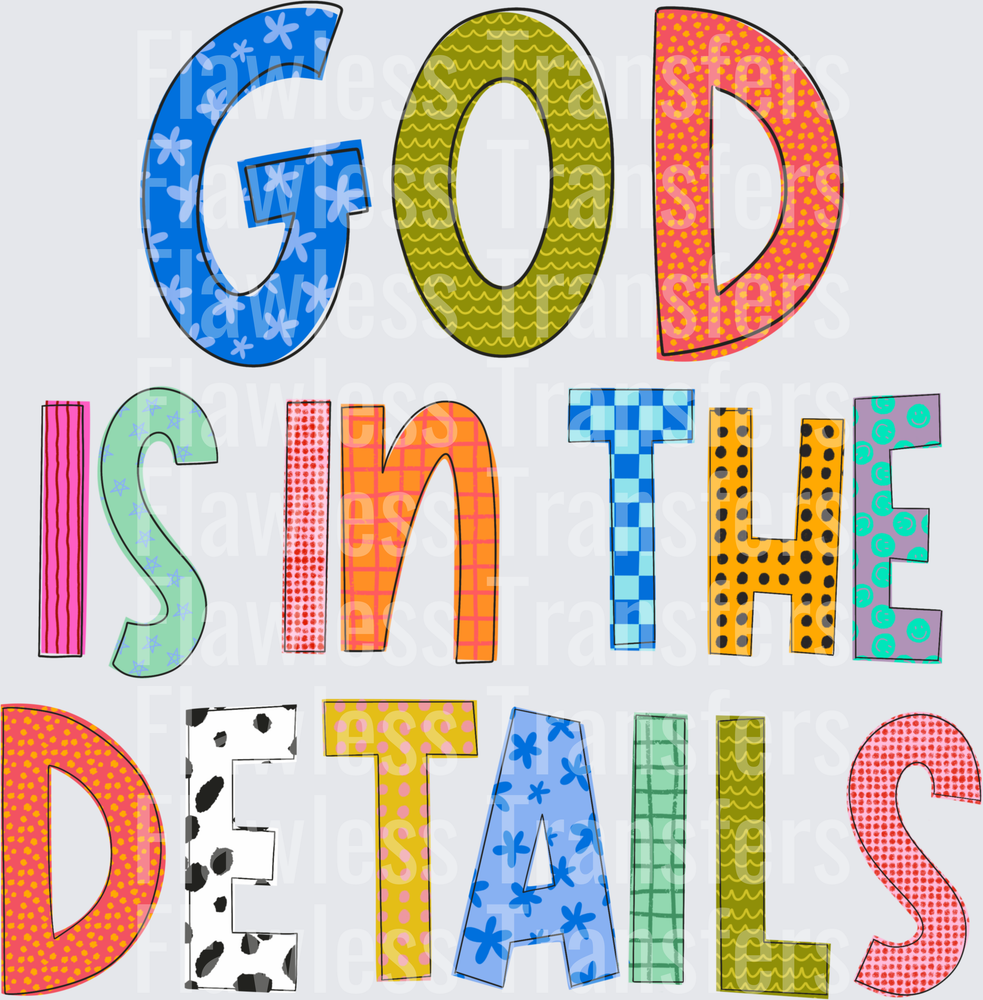 God Is In The Details #5309