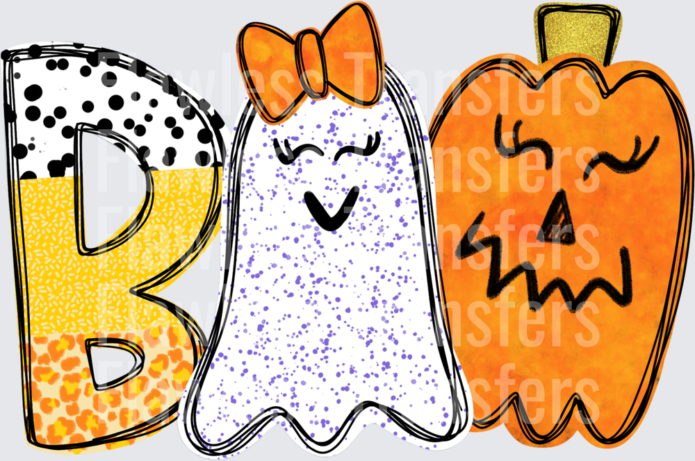 Boo Ghost Pumpkin Girl #0607