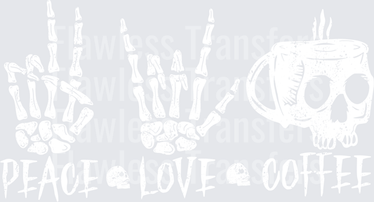 Peace Love Coffee Distressed #4875