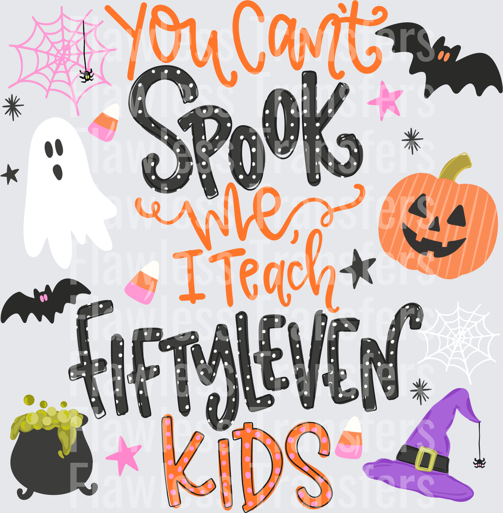 You Cant Spook Me I Teach Fiftyleven Kids #0853