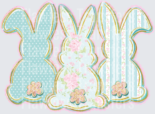Trio Easter Bunnies #5074