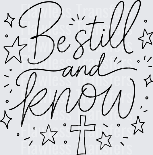 Be Still And Know #5500