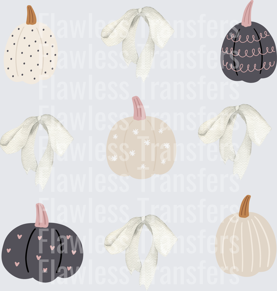Fall Pumpkin Coquette Bow #0257