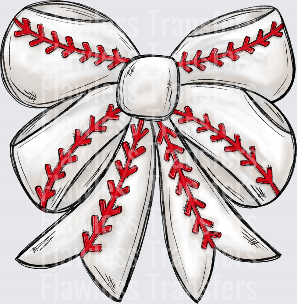 Baseball Bow #6586