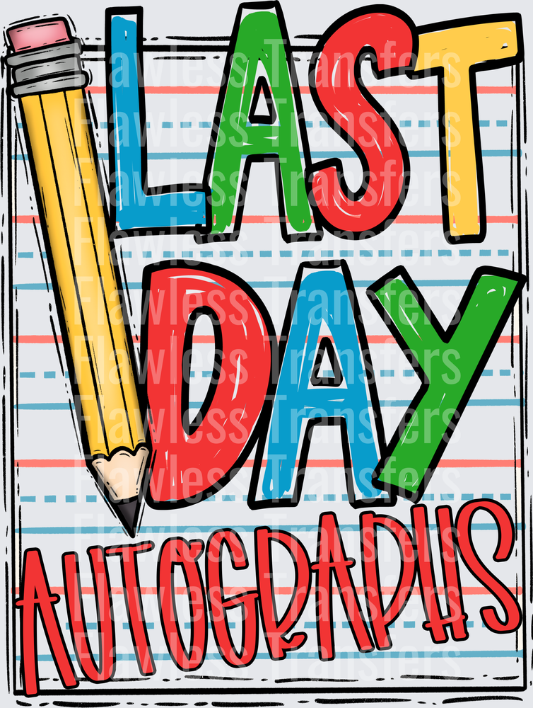 Last Day Autographs #3486