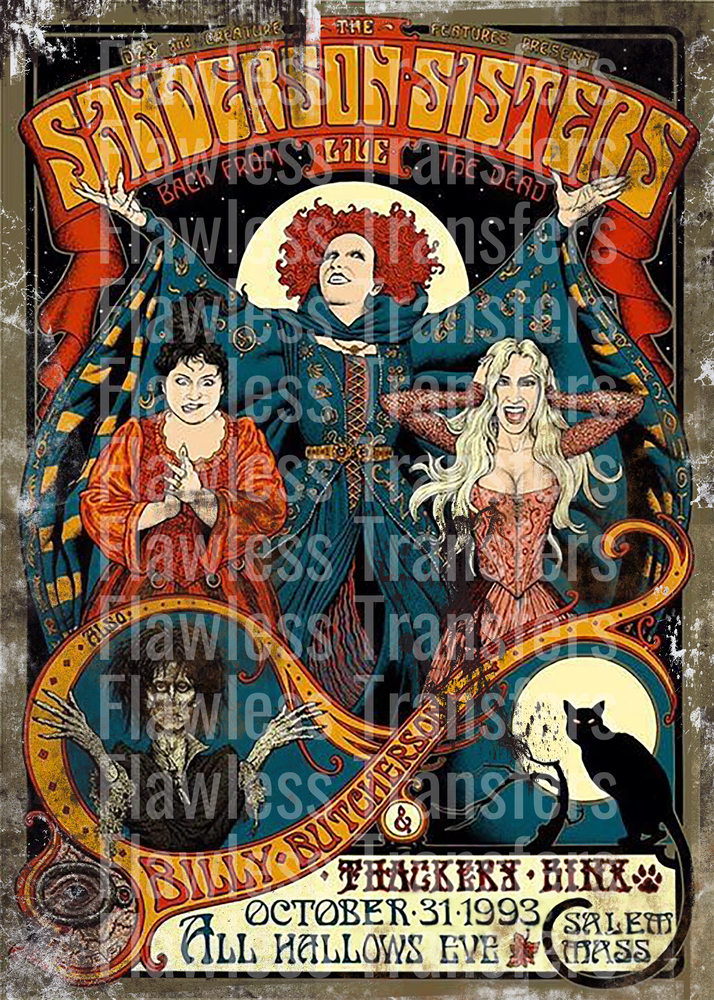 Sanderson Sisters Poster Distressed #0651
