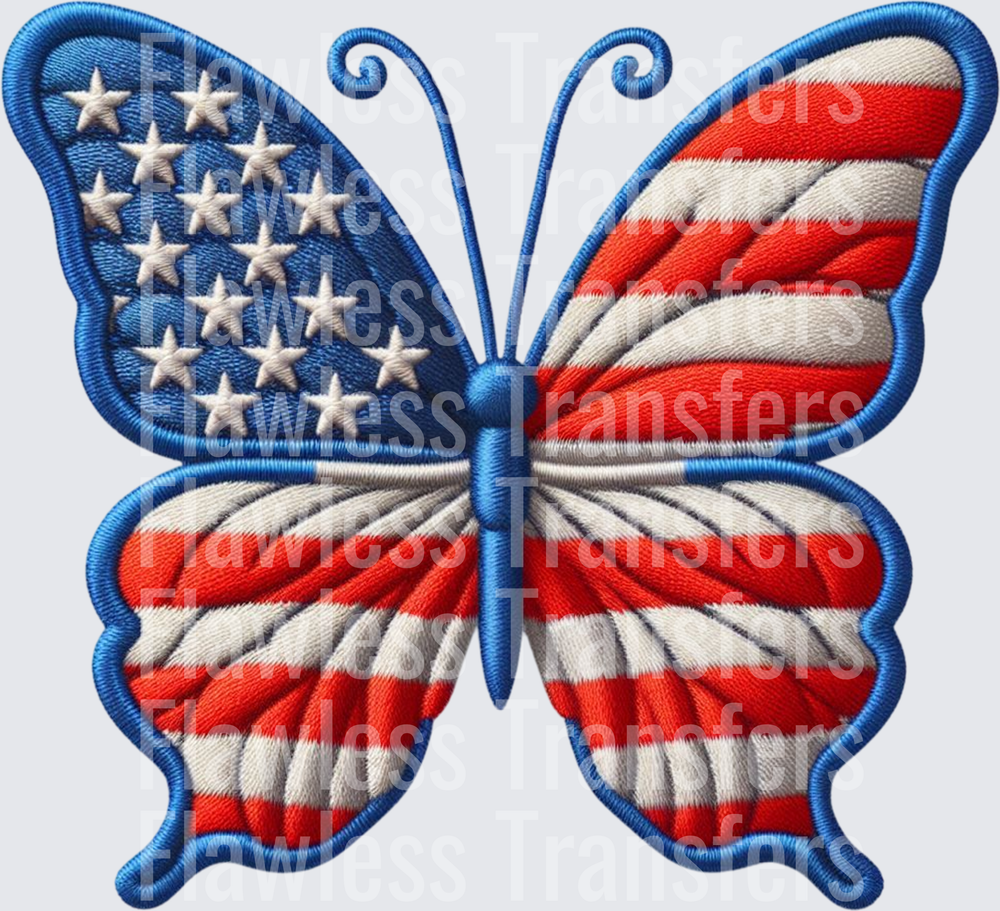 Patriotic Butterfly #4041