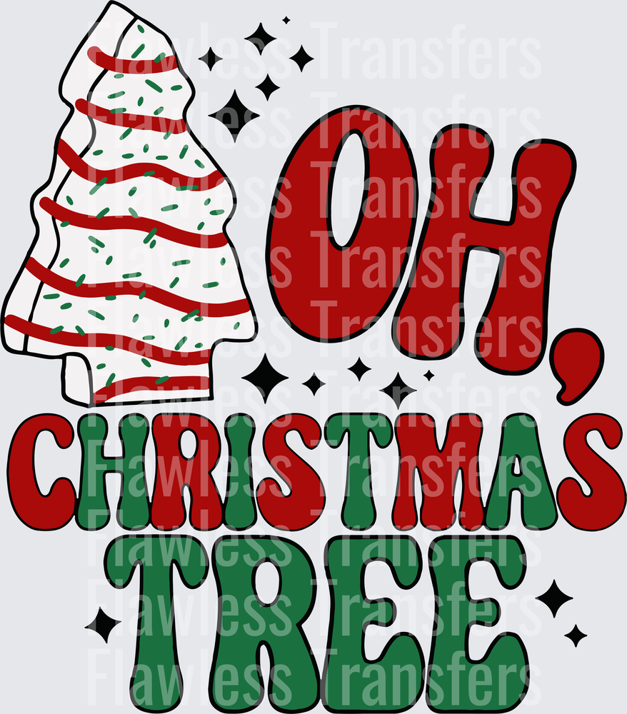 Oh Christmas Tree Snack Cake #1580