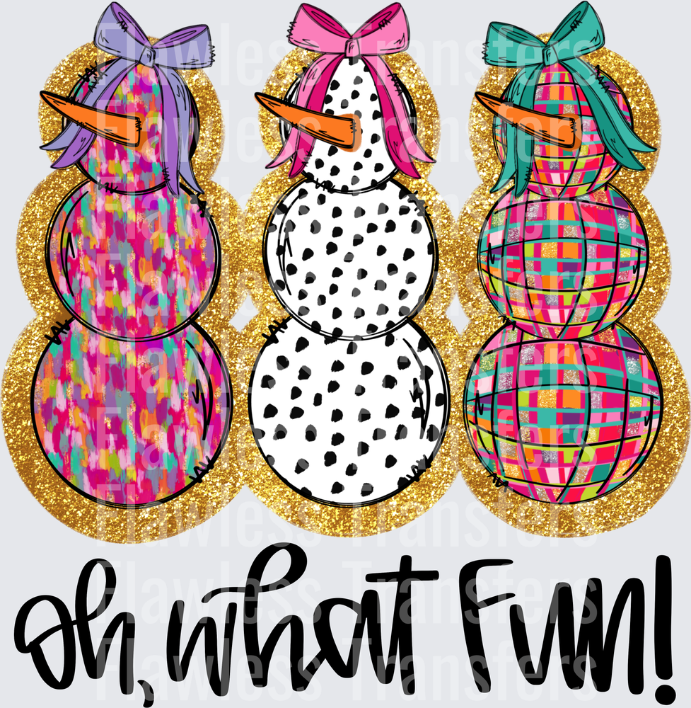 Oh What Fun Snowmen #1555