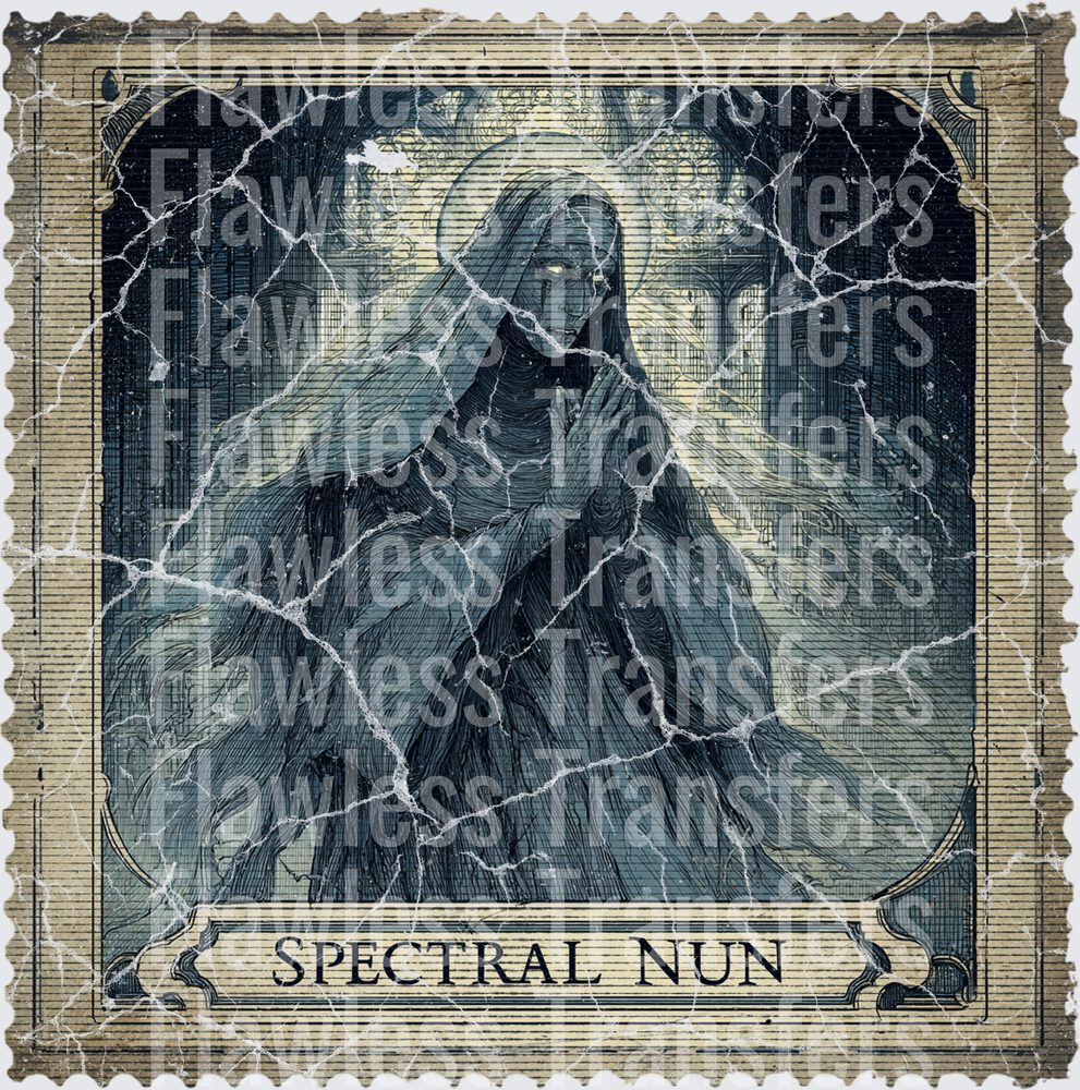 Spectral Nun Vintage Stamp #0604