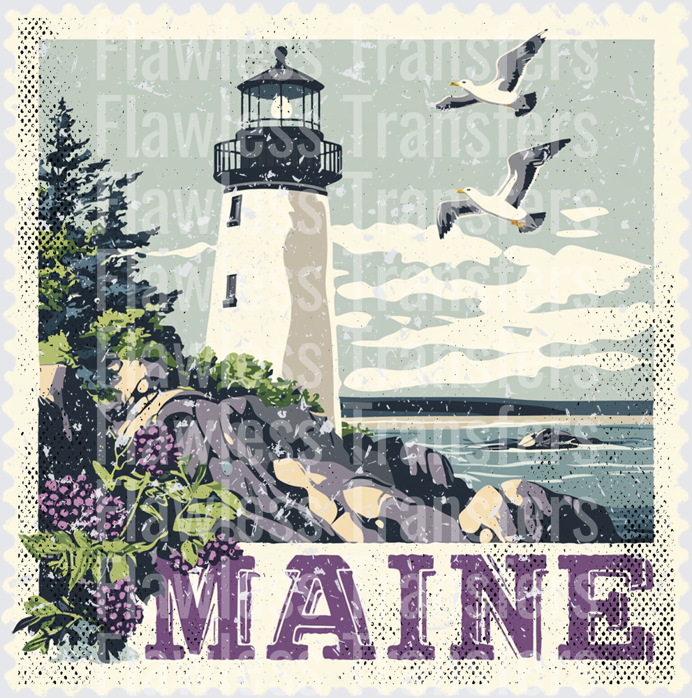 Maine Vintage Stamp #1040