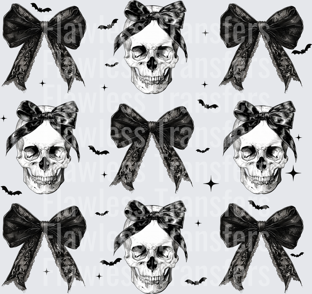 Halloween Skull Coquette Bow #0674
