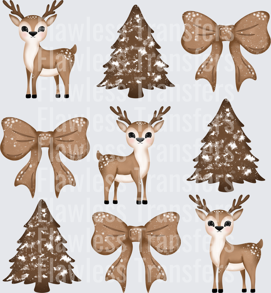 Deer Trees And Coquette Bows #1655