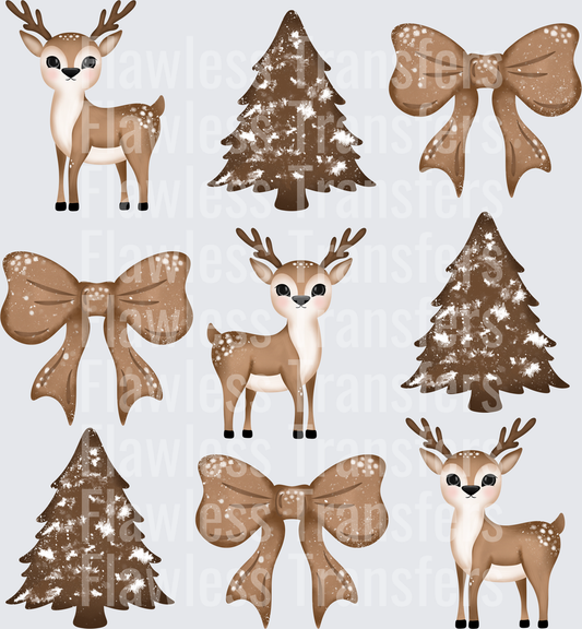Deer Trees And Coquette Bows #1655
