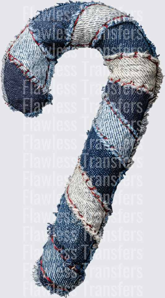 Denim Candy Cane #1785